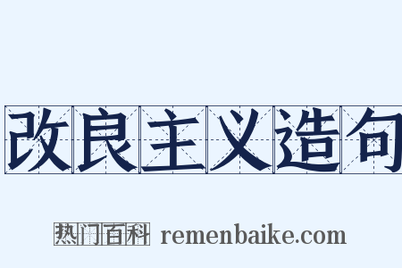 改良主义造句是什么意思的图片